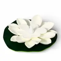 Садовый светильник для водоемов 10 х 13 х 15 см, на батарейке "Лотос" белый СК-004