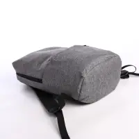 Рюкзак молодёжный на молнии, водонепроницаемый, 3 наружных кармана, цвет серый