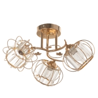 Люстра "Переливы" 3х40Вт Е27 золото