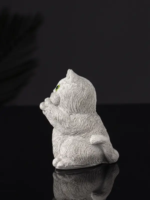 Набор статуэток "Три кота: ничего не вижу, не слышу, не говорю" 7 см, серый