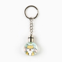 Брелок для ключей с фонариком &laquo;Сиба-ину&raquo;, 4 х 2 см