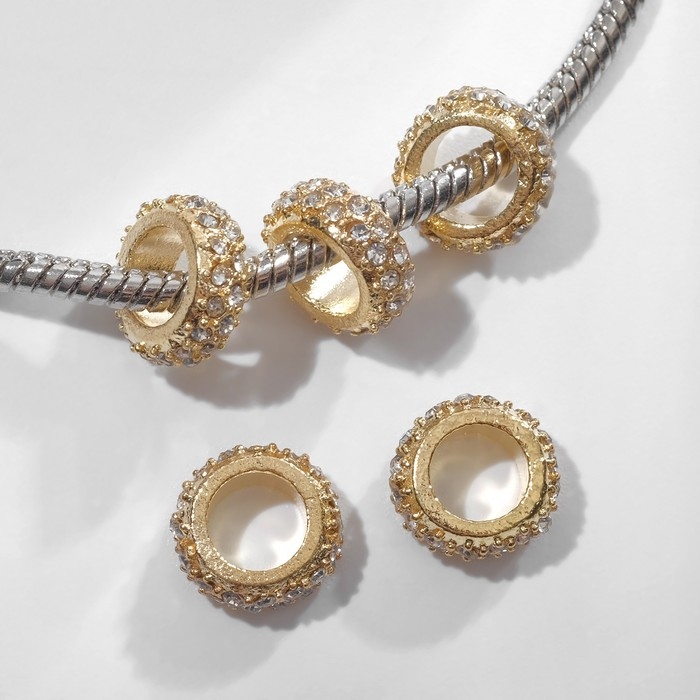 Разделитель «Кольцо» блеск, цвет белый в золоте Разделитель «Кольцо» блеск, цвет белый в золоте