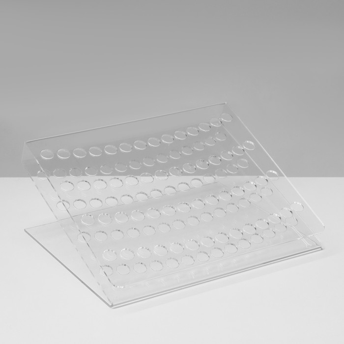Подставка под ручки и карандаши, 19&times;16&times;8 см, оргстекло 2 мм, В ЗАЩИТНОЙ ПЛЁНКЕ