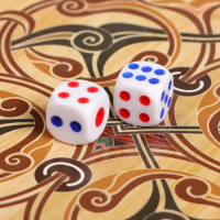 Нарды деревянные большие, настольная игра "Восточные", 50 х 50 см, с шашками