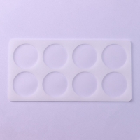 Форма для шоколада &laquo;Круг&raquo;, силикон, 8 ячеек, 23,5&times;12&times;0,3 см, цвет прозрачный