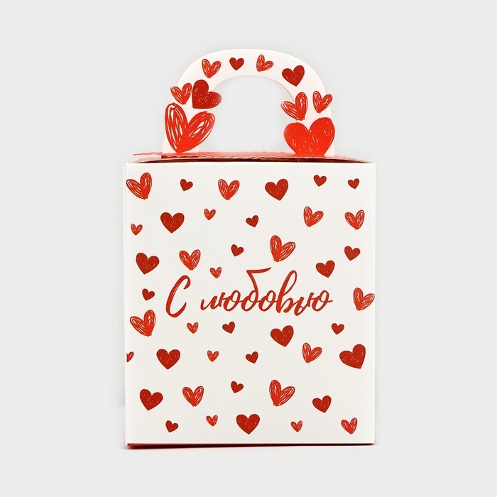 Коробка складная «С любовью» 14 х 16 х 14 см Коробка складная «С любовью» 14 х 16 х 14 см