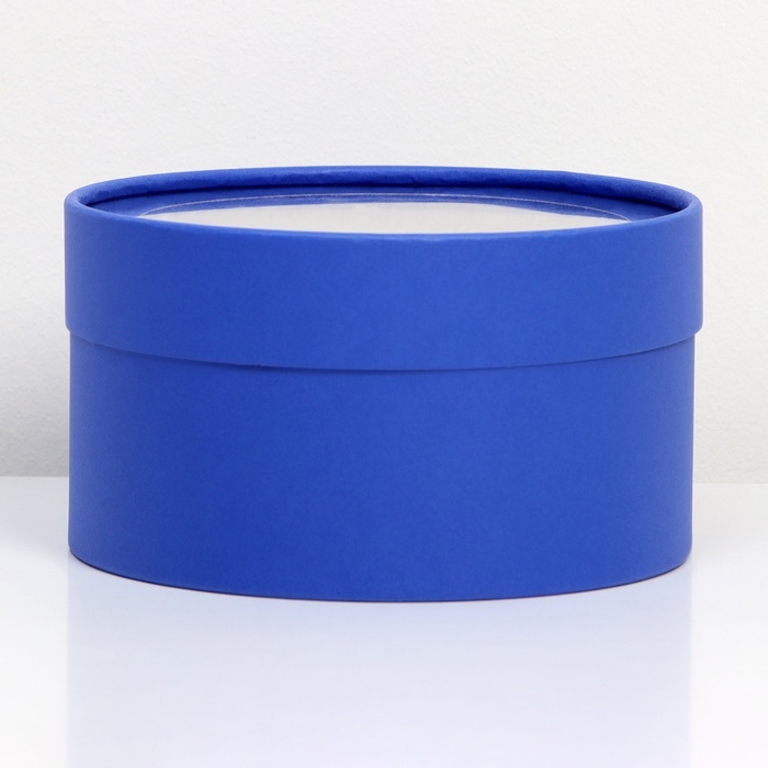 Подарочная коробка "Wewak" пурпурная, завальцованная с окном, 18 х 10 см