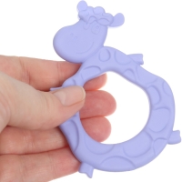 Прорезыватель силиконовый &laquo;Коровка&raquo;, цвет фиолетовый, ТЭП, КНОПА