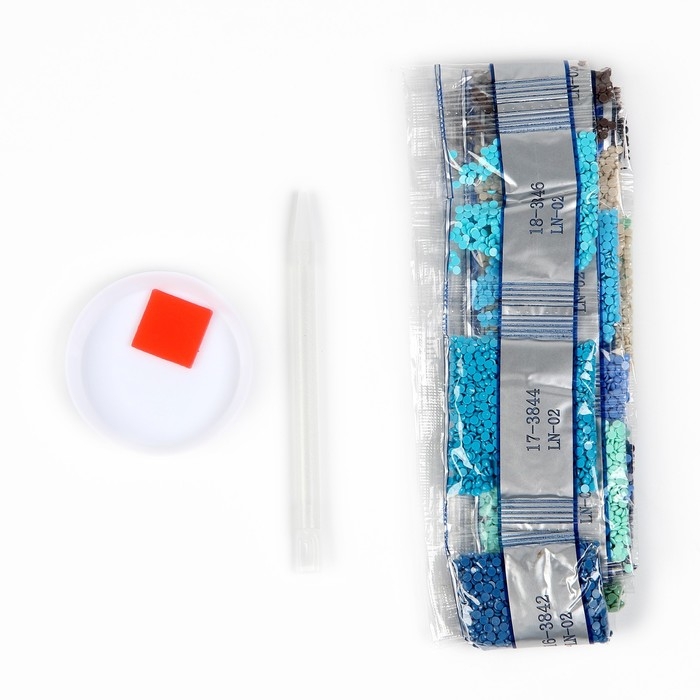 Алмазная мозаика с частичным заполнением на холсте &laquo;Морская красавица&raquo;&lrm;, 20 х 30 см