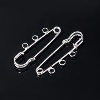 Булавка для подвесок PO-050, №02, (набор 2 шт) 50×5мм, цвет серебра Булавка для подвесок PO-050, №02, (набор 2 шт) 50×5мм, цвет серебра