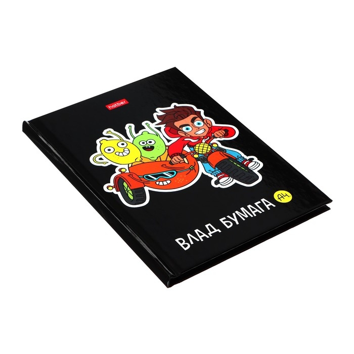 Записная книжка, А6, 48 листов, в клетку, Записная книжка, А6, 48 листов, в клетку, "Влад А4",глянцевая ламинация, блок офсет 60г/м2