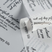 Пленка для цветов, матовая, "Комплимент тон", белый, 0,6 х 9м &plusmn;5%