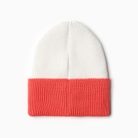 Шапка детская MINAKU р-р 54-56, цвет белый/красный Шапка детская MINAKU р-р 54-56, цвет белый/красный