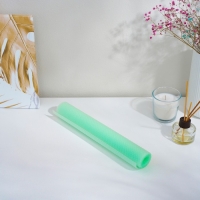 Коврик противоскользящий Доляна &laquo;Круги&raquo;, 30&times;150 см, цвет прозрачный зелёный