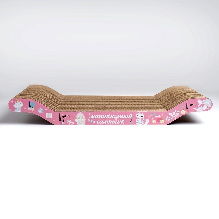Когтеточка из картона «Маникюрный салончик», 45 × 20 × 3 см Когтеточка из картона «Маникюрный салончик», 45 × 20 × 3 см