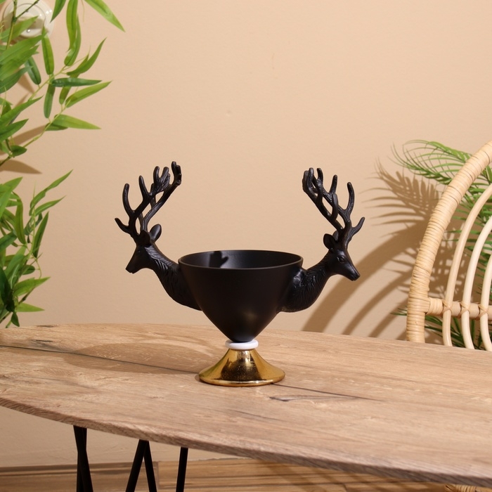 Ваза "Олени" алюминий 30х14,5х24 см