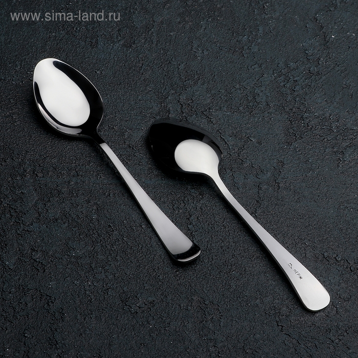 Ложка чайная &laquo;Росинка&raquo;, длина 13,7 см, толщина 1,8 мм, цвет серебряный