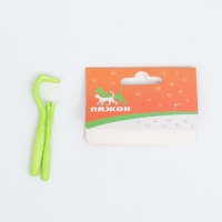 Набор выкручивателей для клещей, 2 размера, зелёные Набор выкручивателей для клещей, 2 размера, зелёные