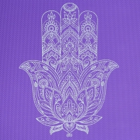 Коврик для йоги &laquo;Рука Фатимы&raquo;, 173 х 61 х 0,4 см.