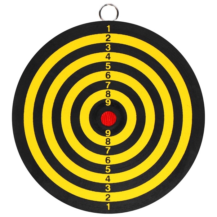 Дартс, мишень диаметром 15 см, 2 дротика