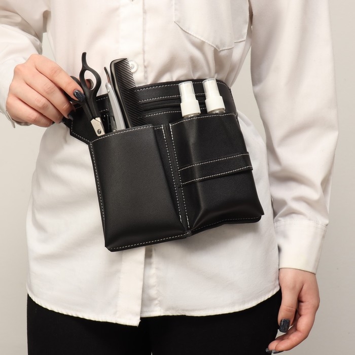 Сумка для мастера, 28 × 19,5 см, 2 кармана, 1 отдел, цвет чёрный Сумка для мастера, 28 × 19,5 см, 2 кармана, 1 отдел, цвет чёрный