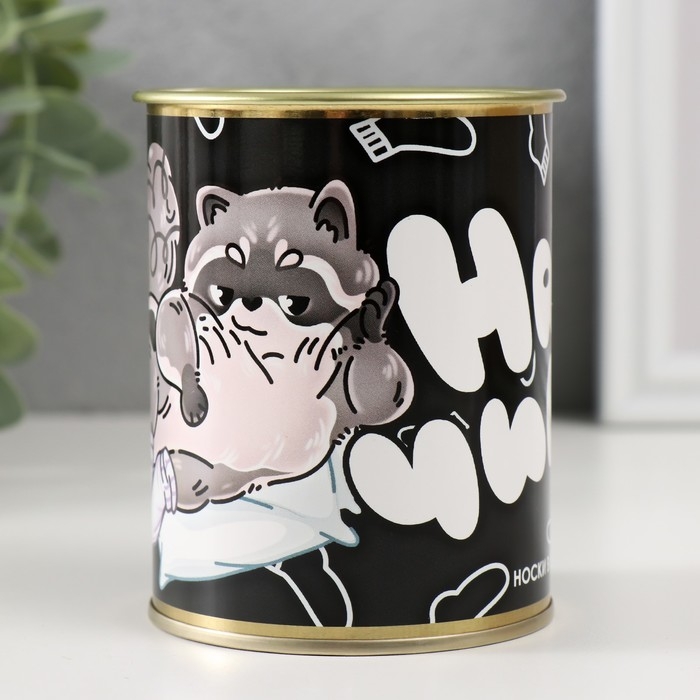 Носки с принтом в банке Носки с принтом в банке "На чиле" (внутри носки женские)