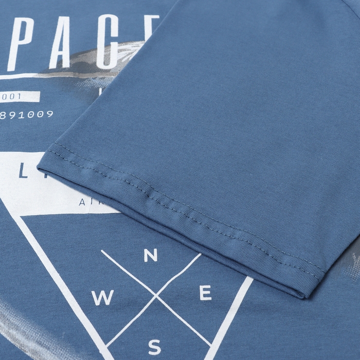 Пижама мужская (футболка/шорты), цвет серо-голубой, размер 54 Пижама мужская (футболка/шорты), цвет серо-голубой, размер 54