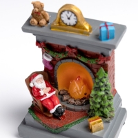 Светодиодная фигура «Камин» 13 × 9 × 6 см, полистоун, батарейки АААх2 (не в комплекте), свечение тёплое белое Светодиодная фигура «Камин» 13 × 9 × 6 см, полистоун, батарейки АААх2 (не в комплекте), свечение тёплое белое