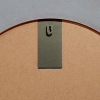 Зеркало настенное в круглом корпусе из металла,  D=60, медный Рубин