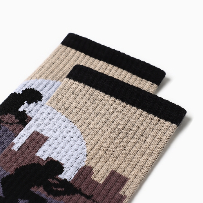 Носки мужские "Солдаты" р-р 41-44 (27-29 см), хаки, 80% хл.,15% п/а, 5% эл.