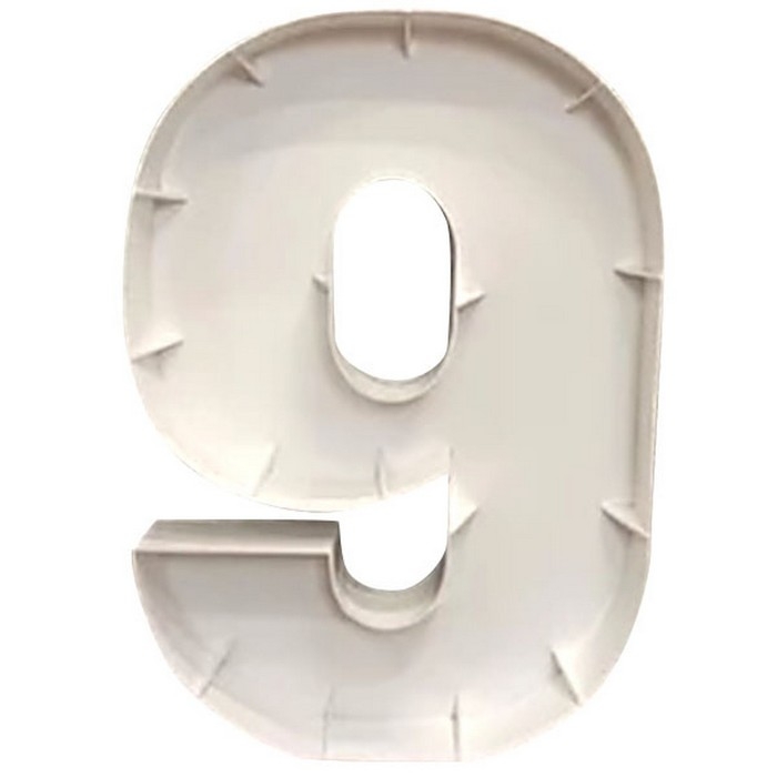 Каркас для аэромозаики «Цифра 9», Белый, 100 см, 1 шт. Каркас для аэромозаики «Цифра 9», Белый, 100 см, 1 шт.