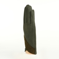 Перчатки женские, безразмерные, без утеплителя, цвет зелёный Перчатки женские, безразмерные, без утеплителя, цвет зелёный