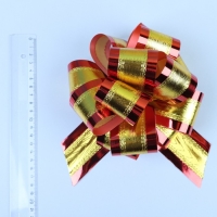 Бант-шар №5, золотой в красном Бант-шар №5, золотой в красном