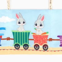 Бортик на кроватку &laquo;Паровозик&raquo; 14х70 см, Крошка Я