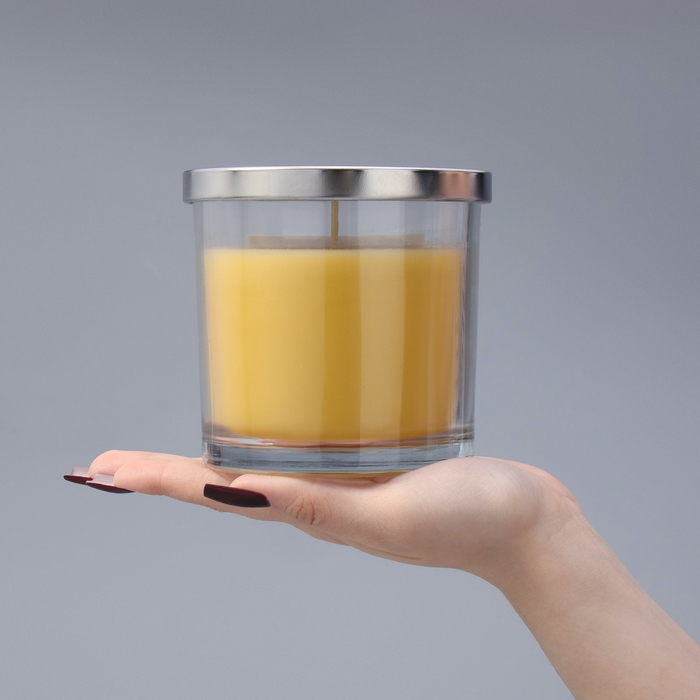 Свеча ГИГАНТ ароматическая в стакане Свеча ГИГАНТ ароматическая в стакане "Ванильный кекс", соевый воск, 10х10 см