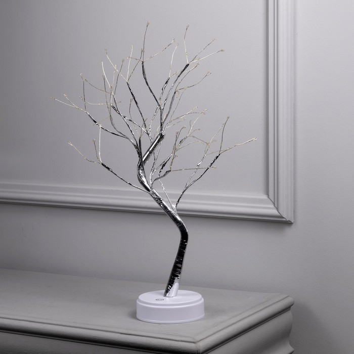 Светодиодный куст &laquo;Ива&raquo; 45 см, 108 LED, постоянное свечение, батарейки ААх3 (не в комплекте), USB, свечение мульти