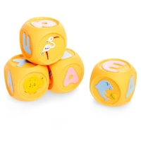 Набор резиновых кубиков &laquo;Весёлая азбука&raquo;, 18 штук