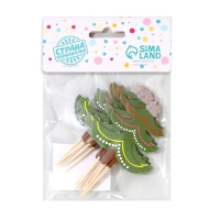 Шпажки для канапе &laquo;Ёлочка с гирляндой&raquo;, набор 12 шт.