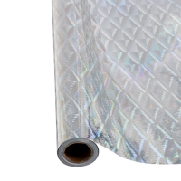 Пленка самоклеящаяся, голография, серебристая, 0.45 х 3 м, 3 мкм Пленка самоклеящаяся, голография, серебристая, 0.45 х 3 м, 3 мкм