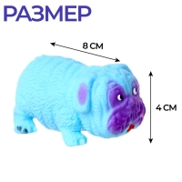 Мялка антистресс тянучка &laquo;Собака&raquo;, с песком, цвета МИКС, в шоубоксе