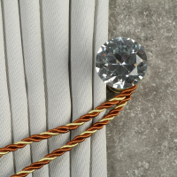 Держатель для штор KD001, однорожковый, цвет бронза Держатель для штор KD001, однорожковый, цвет бронза