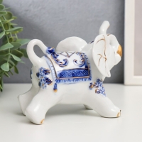 Сувенир керамика "Слоны с синей росписью" набор 7 шт h= 11 см 31,5х23,5 см Сувенир керамика "Слоны с синей росписью" набор 7 шт h= 11 см 31,5х23,5 см