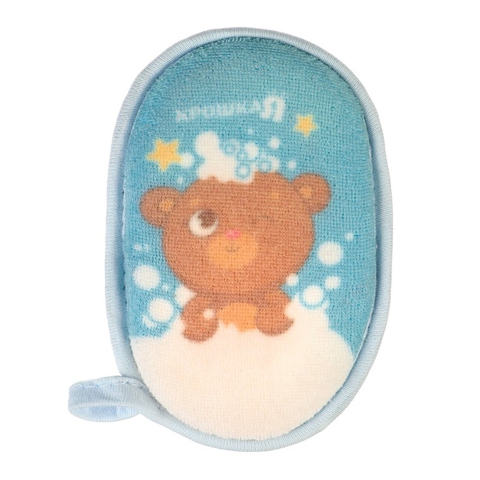 Мочалка детская махровая &laquo;Мишка&raquo;