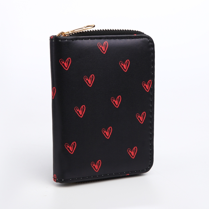 Кошелёк детский на молнии «Выбражулька», цвет чёрный Кошелёк детский на молнии «Выбражулька», цвет чёрный