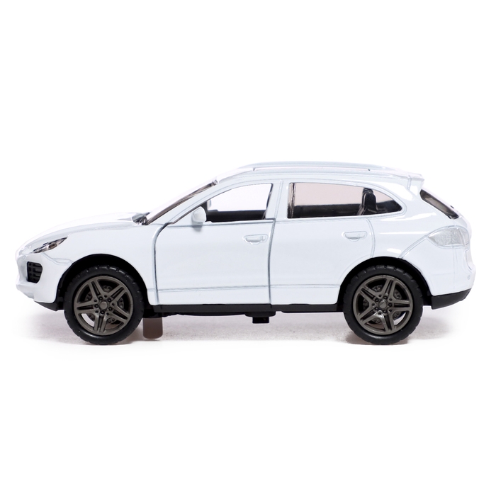 Машина металлическая &laquo;Каен&raquo;, инерция, 1:32, открываются двери, световые и звуковые эффекты, цвет белый