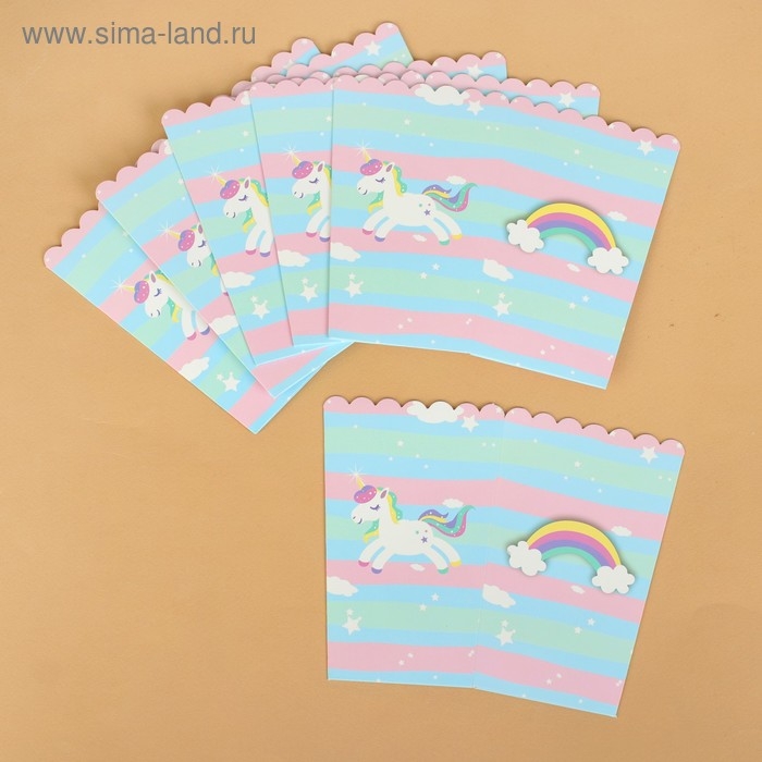 Снек-бокс &laquo;Единорог&raquo;, набор 6 шт.