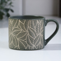 Кружка &laquo;Листья&raquo;, 320 мл