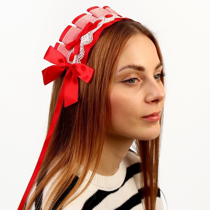 Карнавальная повязка &laquo;Лолита&raquo;, цвет красный