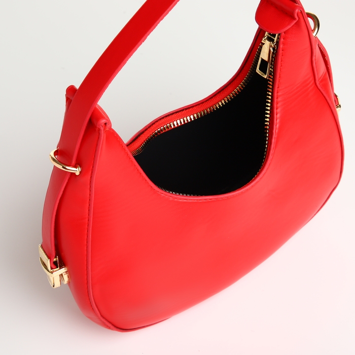 Сумка женская, 20,5*7*12, отд на молнии, регу ручка, красный