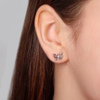 Пусеты 5 пар &laquo;Ассорти&raquo; настроение, цвет белый в серебре